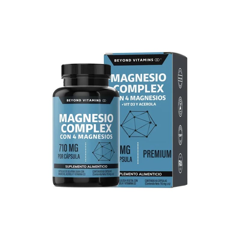 Beyond Vitamins Magnesio Complex Citrato Polvo Glicinato Gluconato Óxido Vitaminas