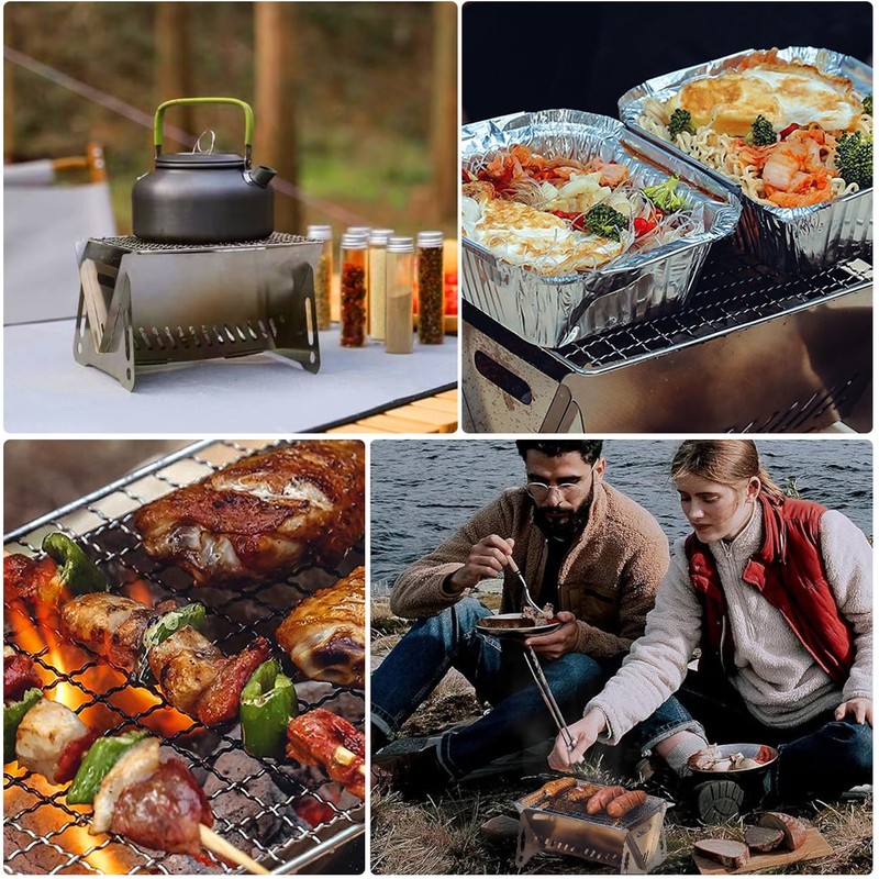 Mini Camp Grill, Portable Stainless Steel Grill, Portable Mini Grill