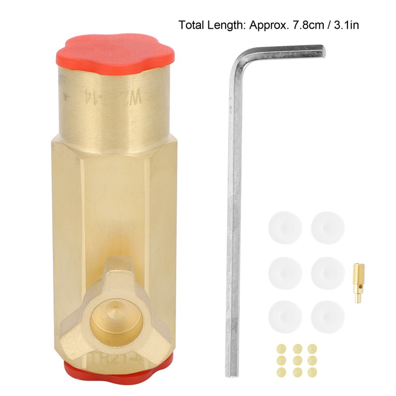 CO2 Refill Adapter Joint Connector W21.8-14 Soda Inflation Valve Filling