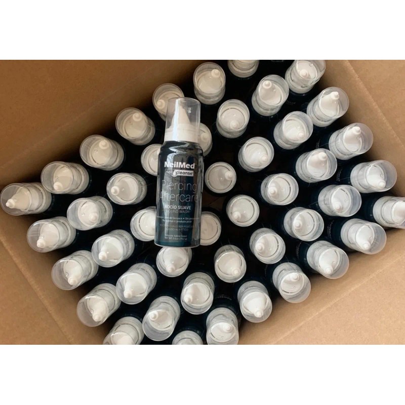 Paquete De 6 Neilmed Piercing Aftercare Grande 177ml C/u