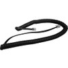 Replacement 9 Foot Black (15" coiled) Handset Curly Cord for