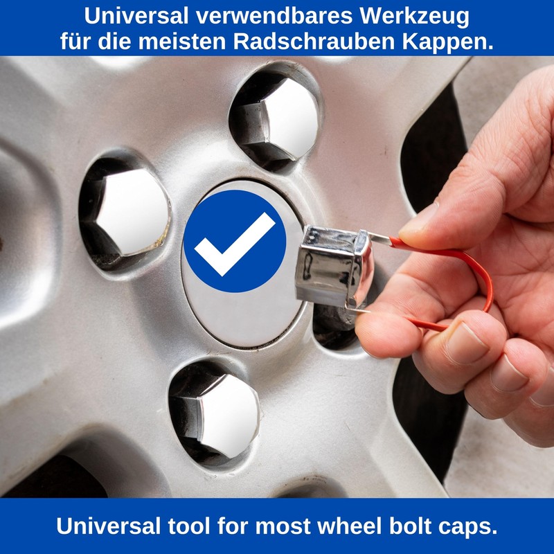 Wheel Bolt Caps Tool, Pack of 3, 3 Versions Replacement