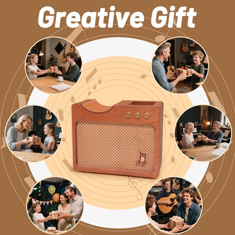 Guitar Neck Rest - CoolGift Mart Amp-Styled Solid Wood Guitar