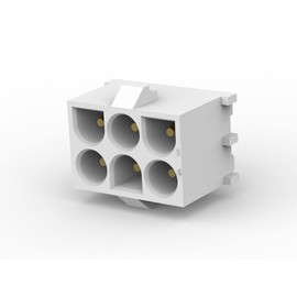 TE CONNECTIVITY Buchsencase-Platine MATE-N-LOK Polzahl Gesamt 6 Rastermaß: 6.35mm 350711-4 1St.