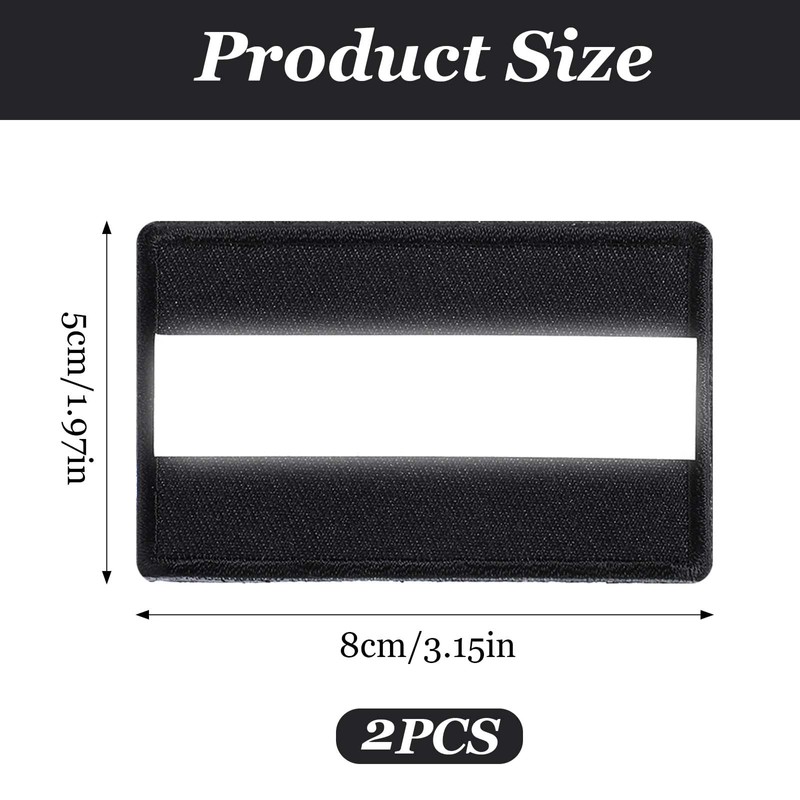 JIEYAO Reflective Safety Patches, Pack of 2 Reflector Patch Velcro