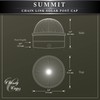 Classy Caps CH2233S Summit Chain Link Solar Post Cap, Silver