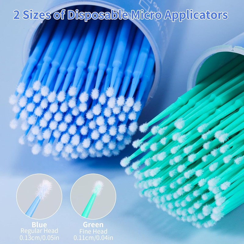 Microswabs Latisse Aplicadores de Microcepillo desechables 400 piezas, micro aplicador