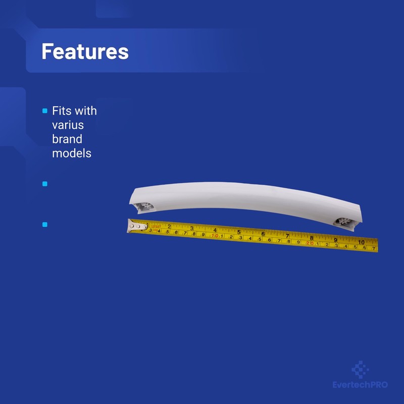 EVERTECHPRO WB15X10276 Microwave Door Handle Kit White
