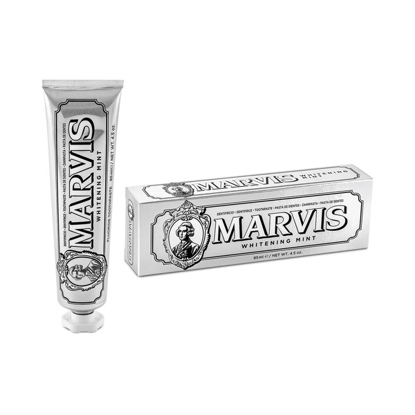 Marvis Whitening Mint Toothpaste 85ml Whitening Toothpaste Promotes Natural Teeth Whitening Toothpaste Removes Plaque & Gives Long Lasting Freshness