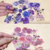 FRAINBOWZ 90Pcs Flower Sticker Set, Transparent and Natural Colors for