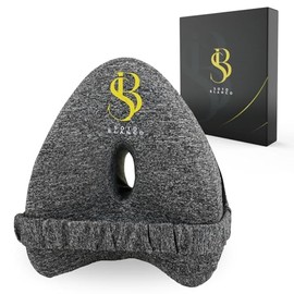 SB Orthopedic Leg Pillow for Side Sleepers, Breathable and Washable, Knee Pillow with Viscoelastic Core to Support Hip and Knee, with Leg Attachment