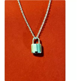 Fashion Jewelry LOCK URN CREMATION ASHES MEMORIAL Pendant 18" 925 Sterling Silver Necklace Women