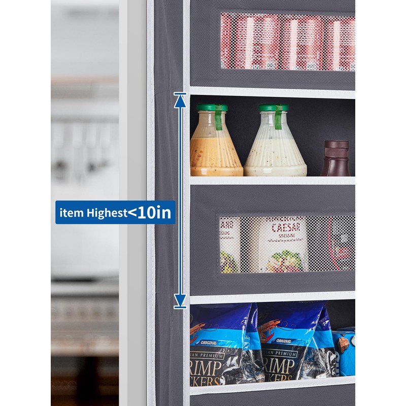 JARLINK Over The Door Organizer, 5 Shelf Door Hanging Organizer