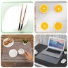 2pcs 15.7X11.8 in Plastic Placemats Matte Transparent Heat Resistant Washable