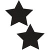 PASTEASE Nipple Pasties - Star: Solid Black Stars Pasty -