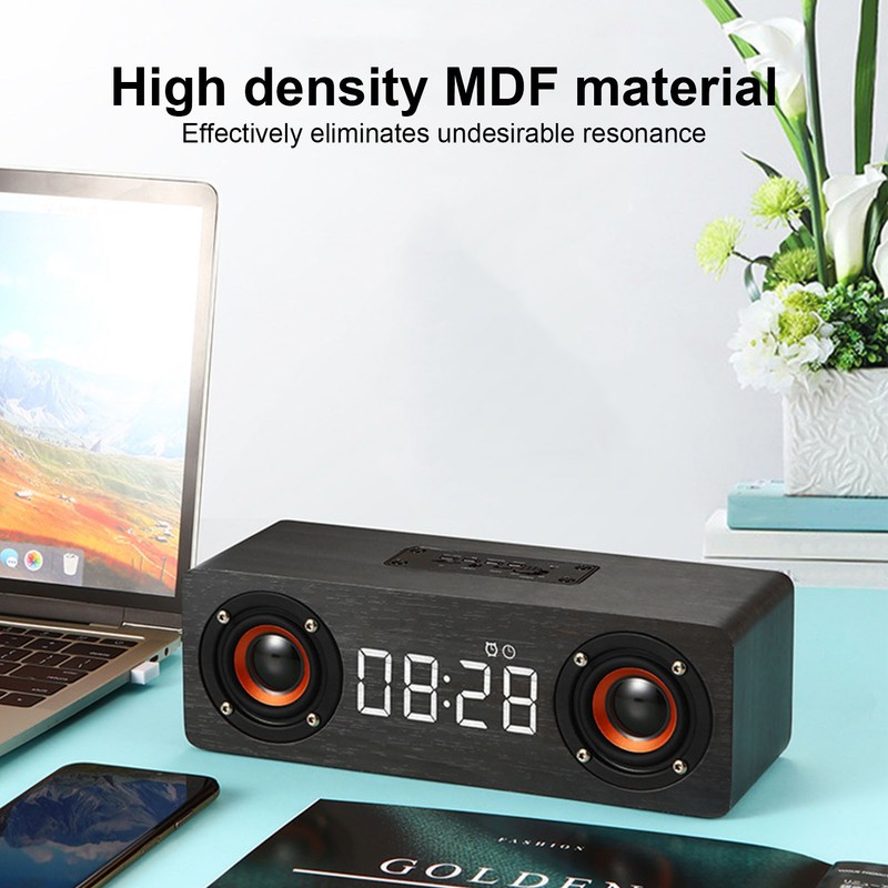 Bluetooth Speaker Multifunctional Hands Free Call Radio Alarm Clock Speaker