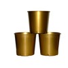 Church Offering Donation Buckets, Pack 3, Color Gold