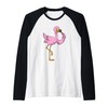 Flamingo Lipstick Raglan Baseball Tee
