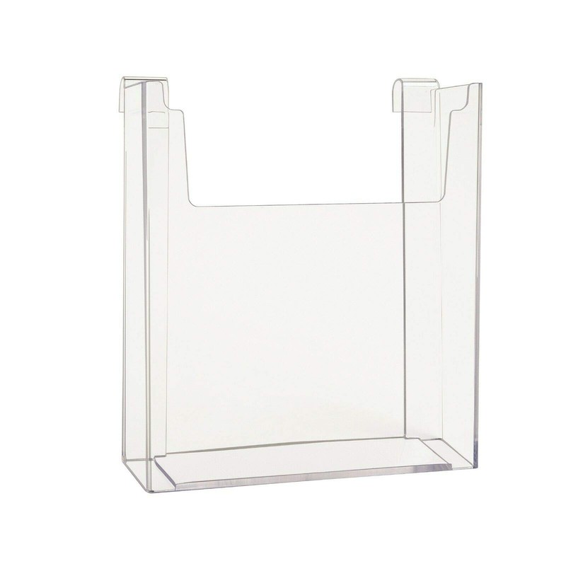 Gridwall 8.5" x 11" Clear Acrylic Literature, Brochure & Magazine