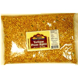Rani Yellow Peas Split, Dried (Vatana, Matar) 64oz (4lbs) 1.81kg Bulk ~ All Natural | Vegan | Gluten Friendly | Product of USA