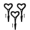FUXXER Rustic Iron Hooks Cast Iron Heart Design Coat Hooks