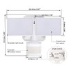 EMANER Dusk-to-Dawn Security Lights with Motion Sensor, 5000K IP65 Waterproof
