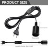 Lamp Holder E27 with Cable 6 m, Pack of 2