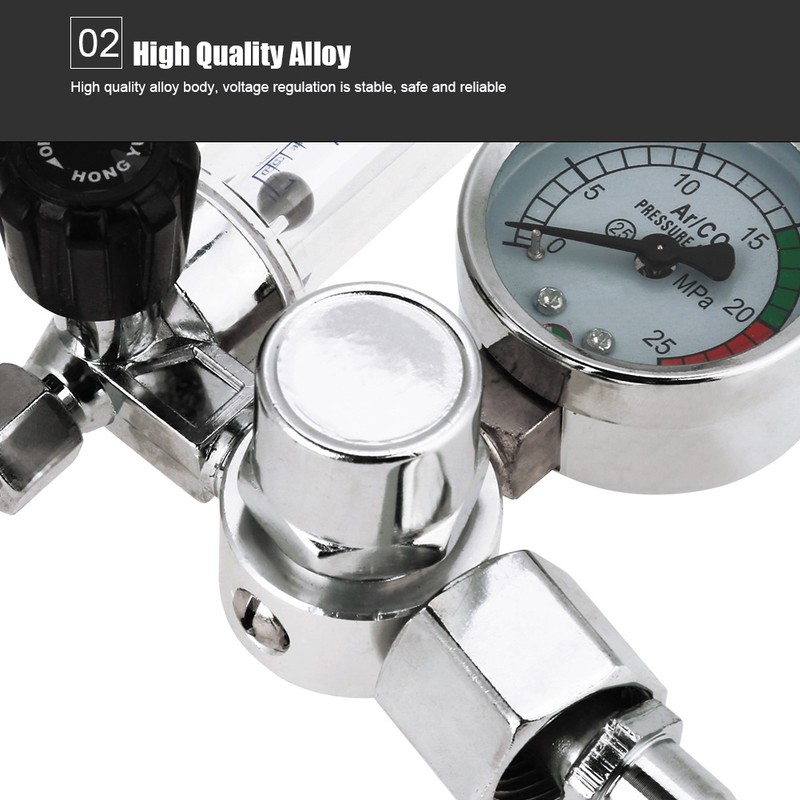 0-25MPa Argon Flow Meter Pressure Regulator Gauge For Weld Mig