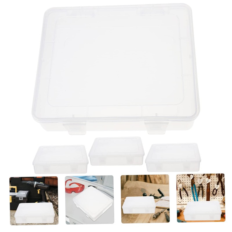 LABRIMP Small Containers for Organizing Storage Box Lids Bins for