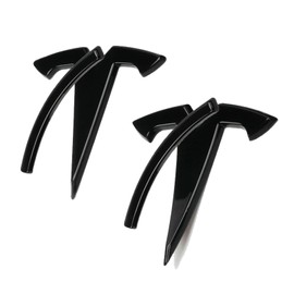 Yeapop Emblem Stickers for Y, 2Pcs/Set Logo Covers for Front Trunk, Rear Trunk. (Gloss Black)