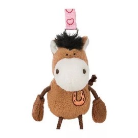 Nici Peluche Llavero  Caballo Marrón 7cm Talisminis.