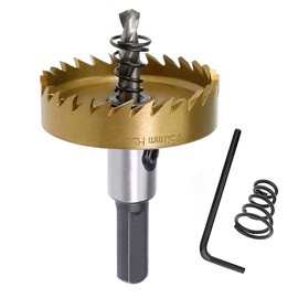 SagaSave 50 mm HSS Bi-Metal Hole Saw, Hole Cutter High-Speed Steel HSS Bi-Metal, Professional Attachment for Metal, Iron, Aluminium, Wood, Drywall, Pipe, Plastic