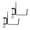 Achla Designs SFB-01C Clamp-On Flower Box, 6" Deck Bracket, Black