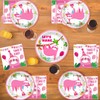 96 Pcs Sloth Animal Party Plates Napkins Tableware Set Sloth