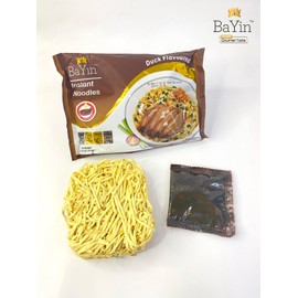 Bayin Instant Noodles - Non Fried - Dry 3.53oz (100g) Pack of 10 (Duck Flavored, 10)