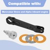 CULMKARI Upper Gimbal Steering Arm Shaft kit Compatible with MerCruiser