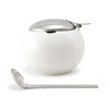 ZEROJAPAN Round container M with a spoon white BKK –