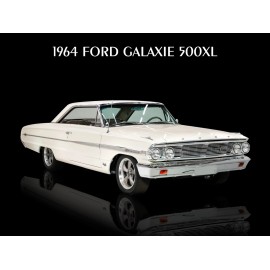 1964 Ford Galaxie 500XL NEW METAL SIGN: Customized Look in White