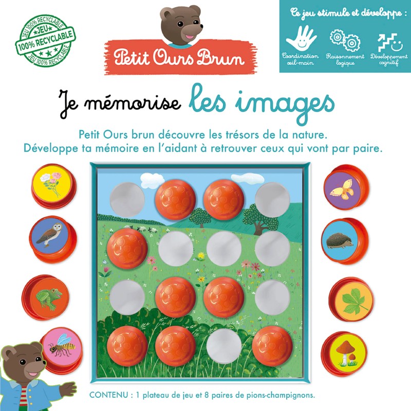 Educa - Little Brown Bear The child selects a coin,