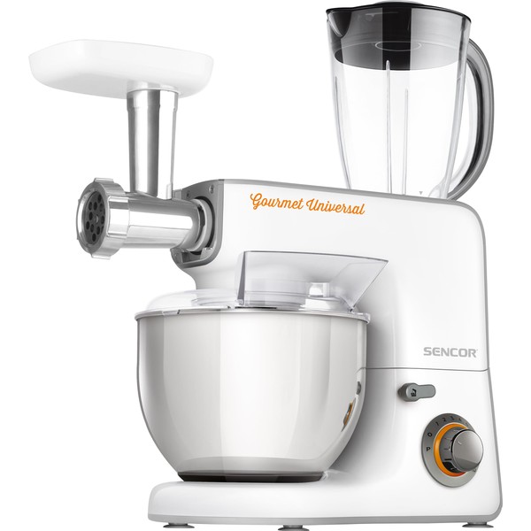 Sencor STM3700WH 10 Speed Stand Mixer with 10 Specialized Attachments,
