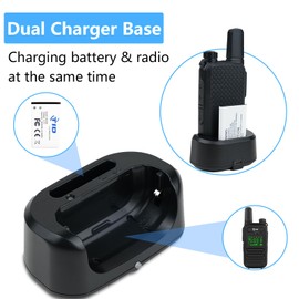 TIDRADIO TD-M11 Walkie Talkie Charger, Original Desktop Charger Base for TD-M11 Two Way Radio with USB Charging Cable and Power Adapter(2 Packs)