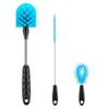 12.2 inch Bottle Brush Set of Three，Washable Coffee Cups, Water