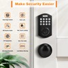 Probrico Smart Keyless Entry Door Lock with Knob Set, Fingerprint