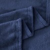 Aisbo Fleece Blanket Navy Blue Throw - Versatile Soft Warm