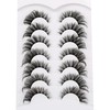 Poolunch False Eyelashes Cat Eye Lashes 8D Volume Wispy Natural