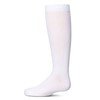 MeMoi Girls' Pointelle Cotton Blend Knee High Sock White 12