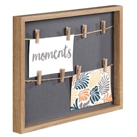 Hama Photo Frame with Clips and Line, 29.5 x 36.5 cm (Deep Picture Frame with String, for Hanging in Landscape Format, Ideal as a Picture Frame Decoration, as a Money Gift for Wedding, Christening,