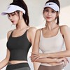 Women's Cropped Bralette Yoga Pilates Tank Top Black/M