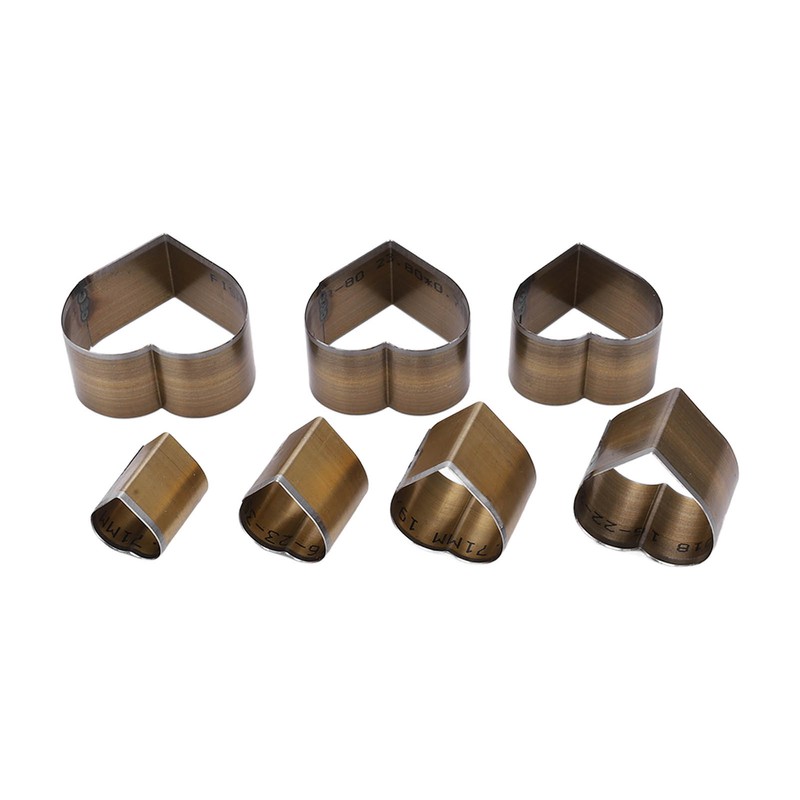 7Pcs Leather Cutting Die High Carbon Steel Heart Shape Simple