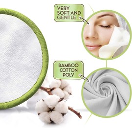Lumbor37 Almohadillas Desmaquillantes Reutilizables,Active Ecopads Pads Desmaquillantes De Algodon Almohadilla Ecológica Ultra Suave Para Toda La Piel(3 Piezas)